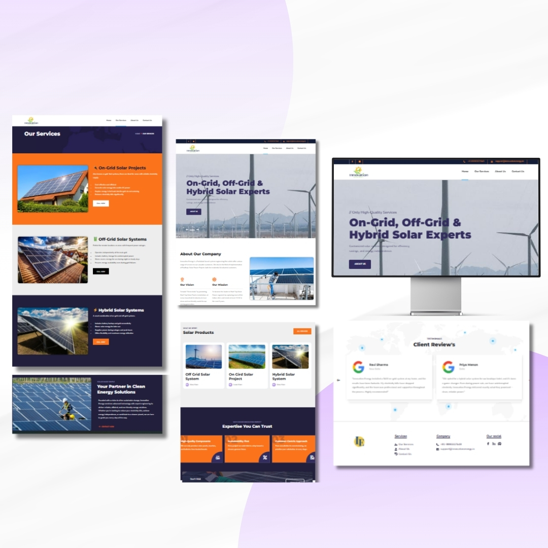 Renewable Energy & Solar Solutions Website Development